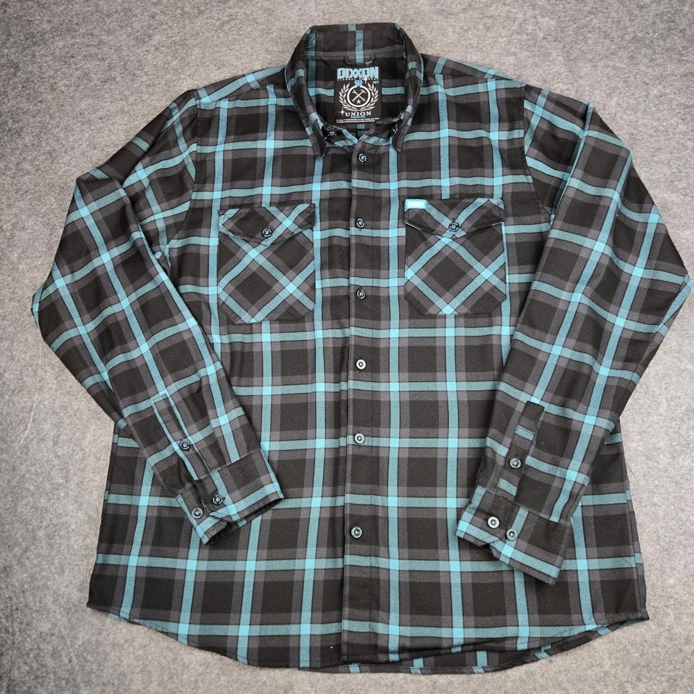 Dixxon Flannel Company Union Square Men's 2XLT Motorcycle Riding Shirt Plaid EUC
